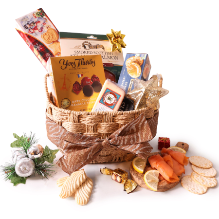 salmon and cheese gift basket 